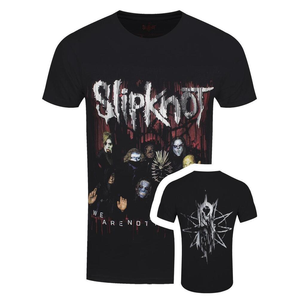 Slipknot We Are Not Your Kind Group Photo Mens Black T Shirt 2 Sided